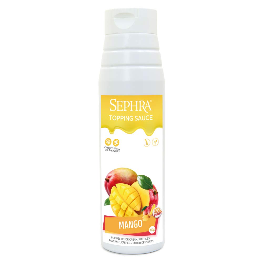 Sephra Mango Dessert Topping Sauce | Gourmet Fruit Coulis - 1kg