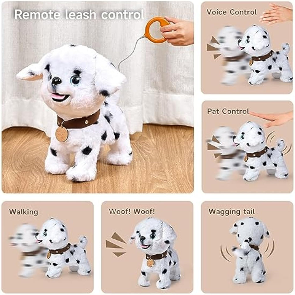 OR OR TU Interactive Walking Dog Toy - Remote Control Plush Puppy for Kids