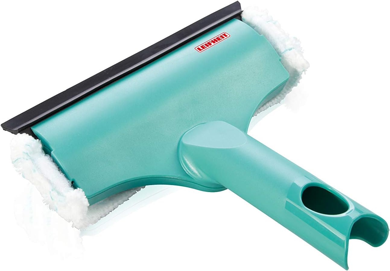 Leifheit 3-in-1 Mini Window Cleaner | Microfibre Squeegee | 20 cm