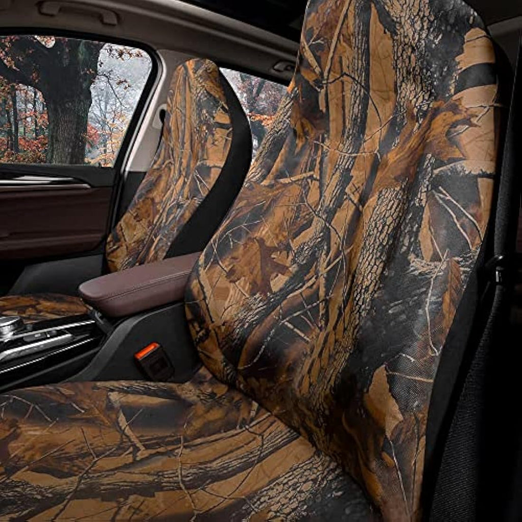 Jolof Store Camo Universal Front Car Seat Covers | Waterproof 600D Oxford