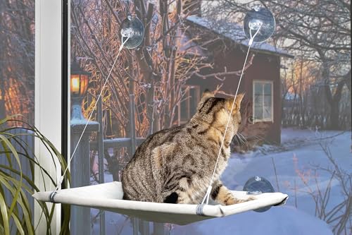 Karlie Flamingo Cat Window Lounger – Suction Cup Perch Bed for Cats
