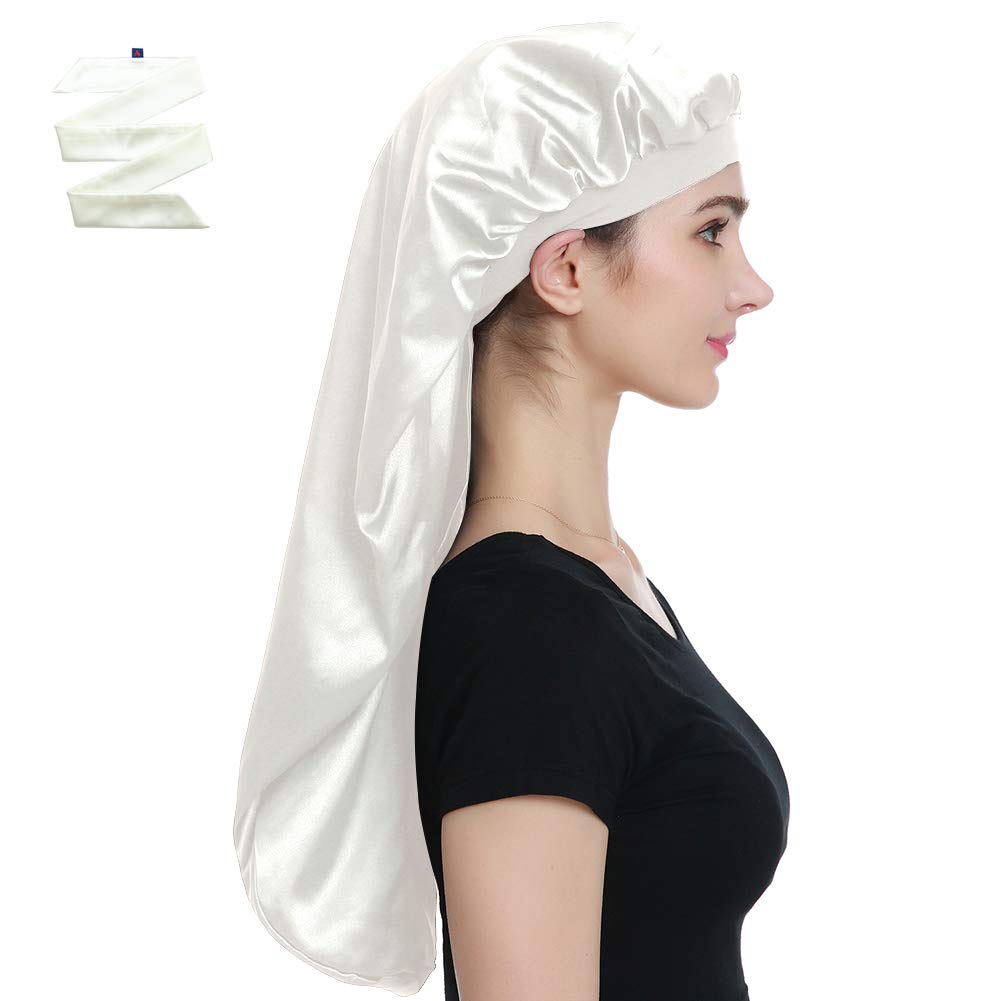 Alnorm Extra Large Satin Bonnet for Dreads, Locs and Braids |