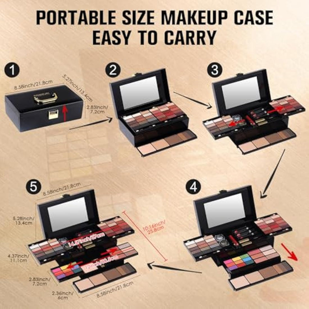 Professional Makeup Kit - 60 Color All-in-One Cosmetic Set