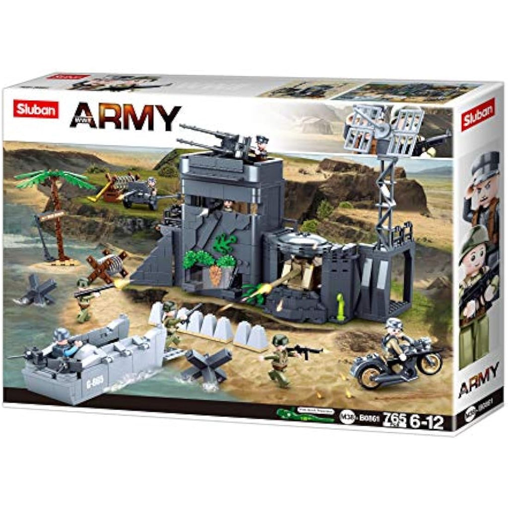 Sluban WW2 Bunker in the Dunes Building Set | 765 Military Bricks