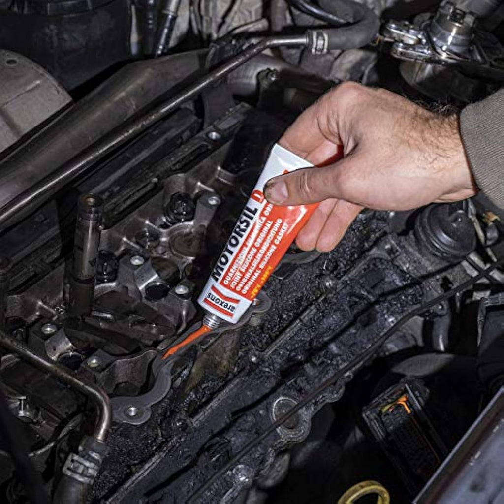 Arexons Motorsil D Red Silicone Gasket Maker - High Temp Engine Sealant 60g