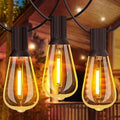 GLUROO 60FT Outdoor Festoon Lights – Waterproof ST38 LED String Lights