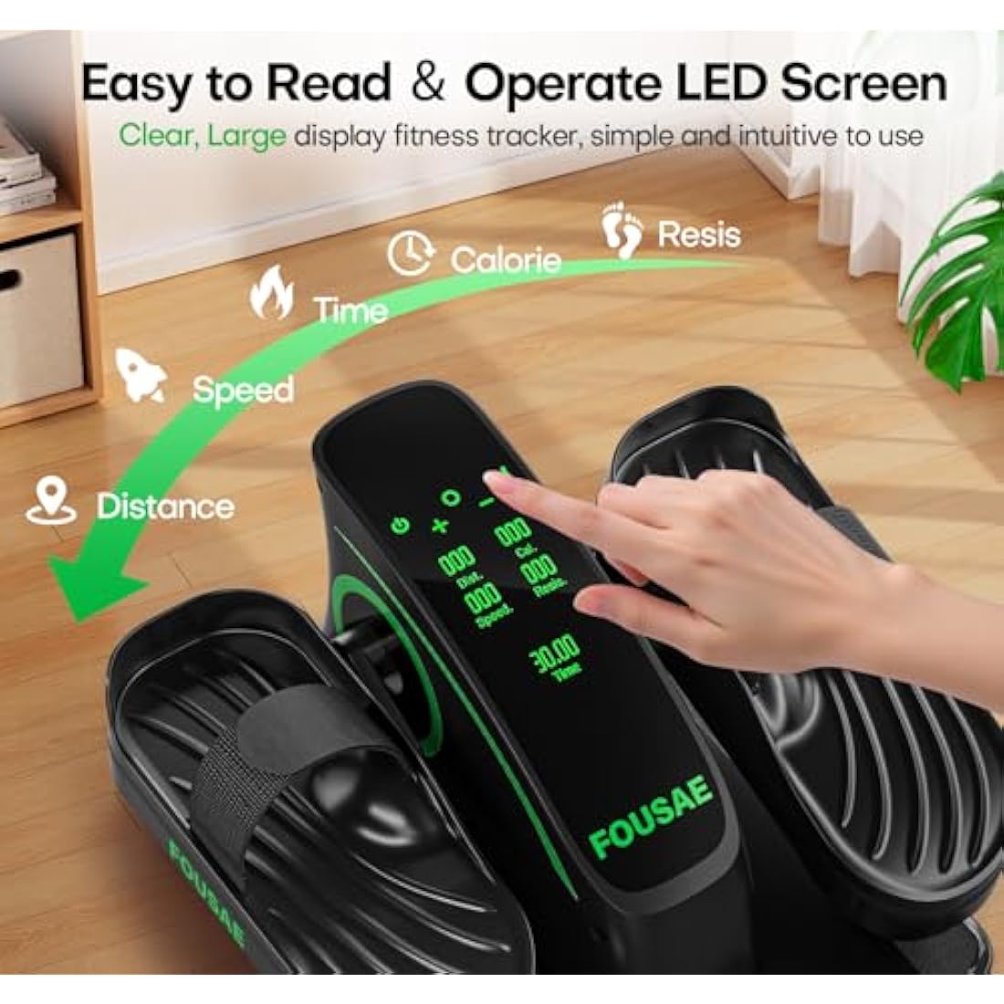 FOUSAE Under Desk Elliptical – Electric Seated Pedal Exerciser for Seniors