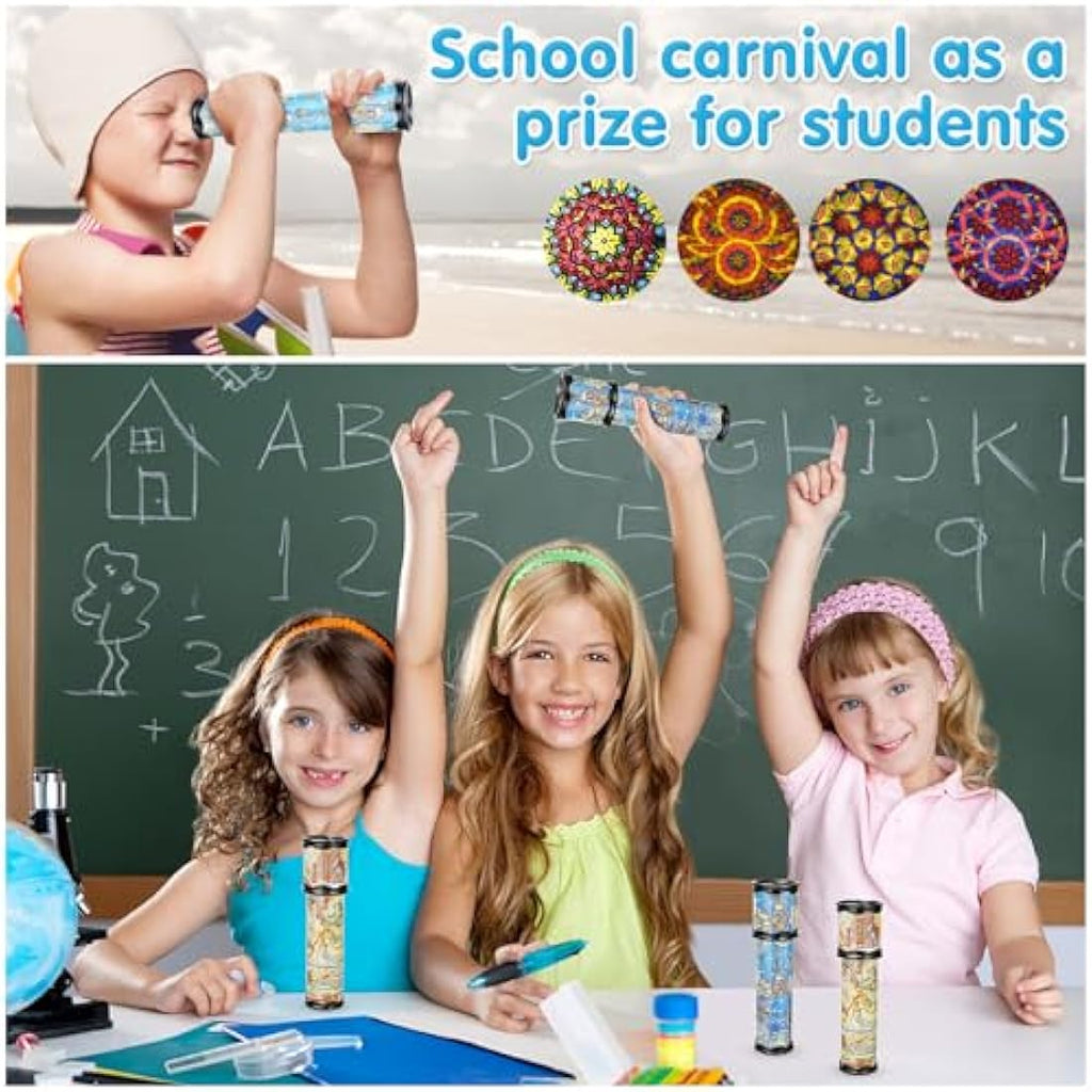 Jolof Store 20cm Kaleidoscope Toy 2-Pack – Retro STEM Optical Toy