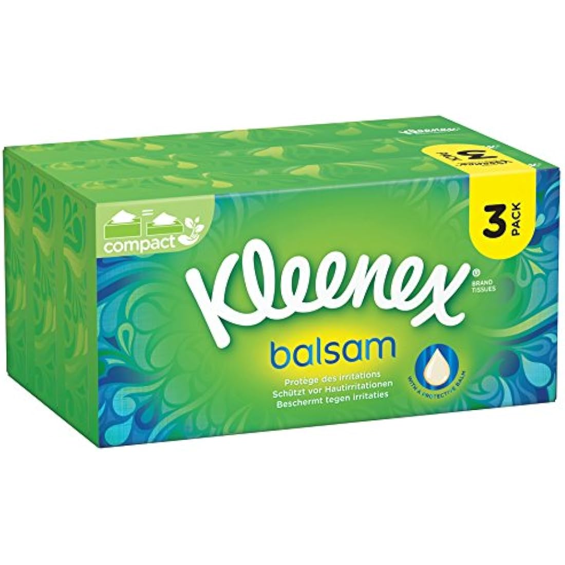 Kleenex Balsam Tissues with Calendula Balm for Cold Relief - 3 Boxes