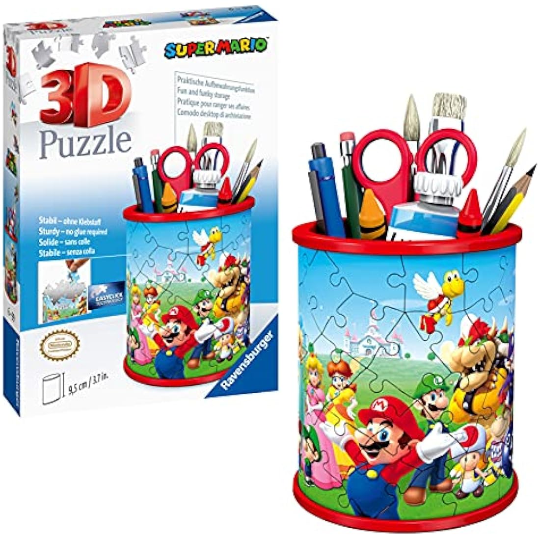 Ravensburger Super Mario 3D Jigsaw Puzzle Pencil Pot - 54 Piece Holder