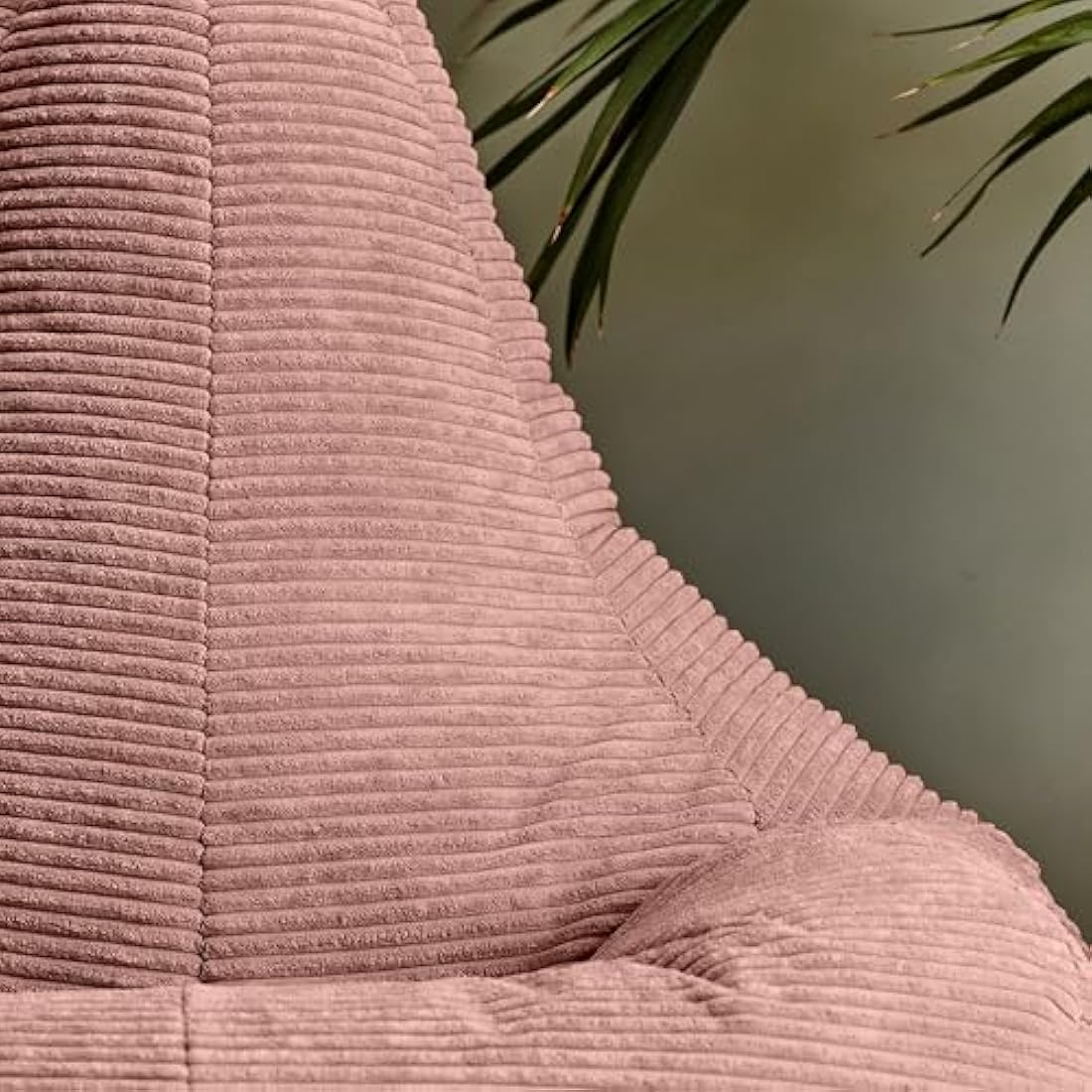 Icon Dalton Corduroy Recliner Bean Bag Chair - Dusk Pink - Large