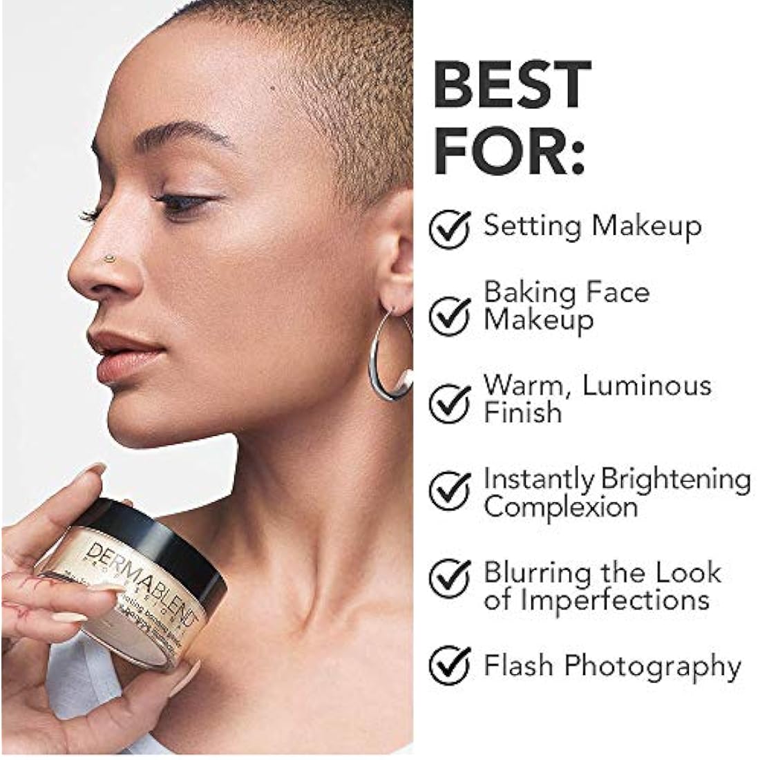 Dermablend Illuminating Banana Loose Setting Powder – 15C Cool Beige
