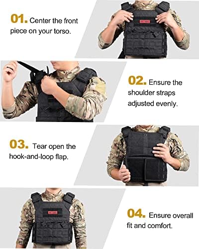 OneTigris PLPC Plate Carrier – 500D Nylon Tactical Airsoft Vest