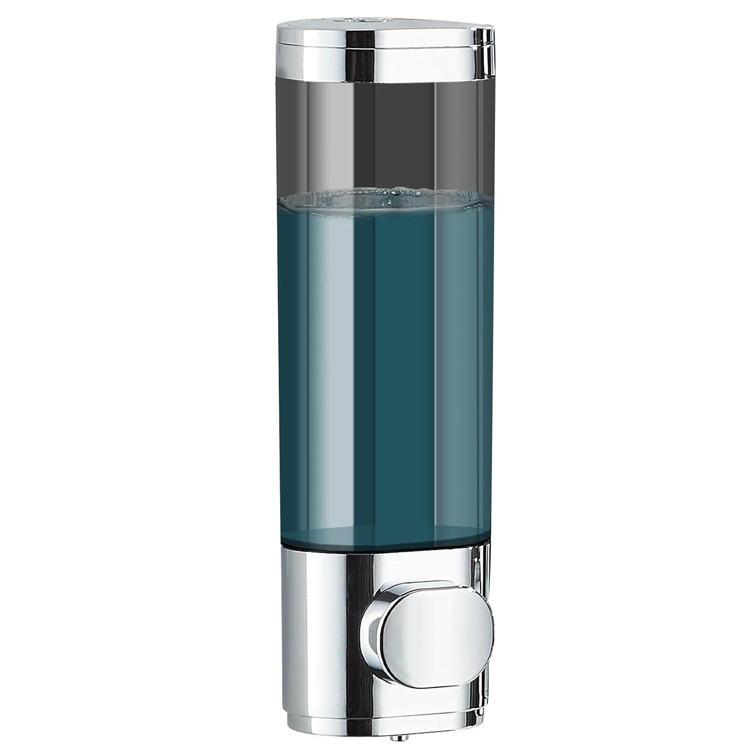 Jolof Store Wall Mounted Soap Dispenser – 300mL Silver Shampoo Holder