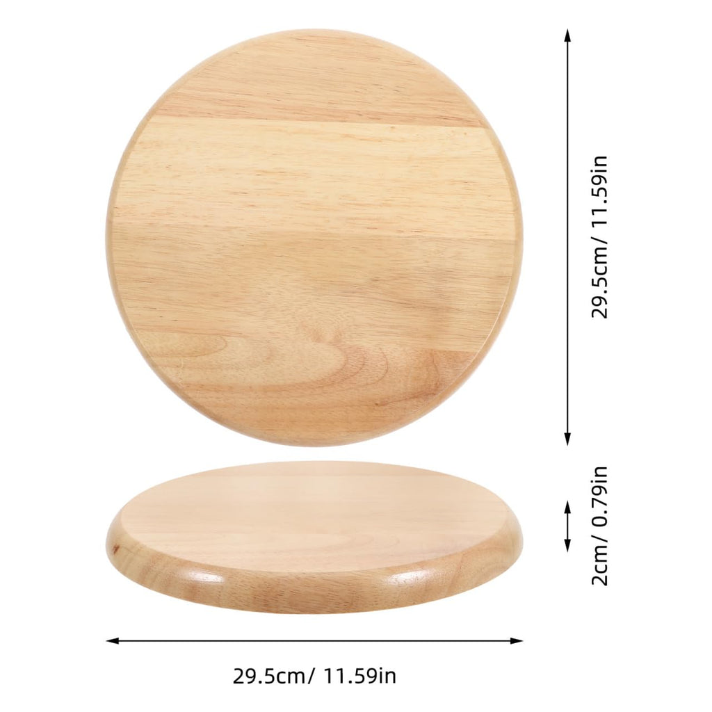 Angoily Solid Wood Round Stool Replacement Seat Top 11.61 Inch Bar Stool Seating Part for Dining Chairs Restaurant Home Use - image 4