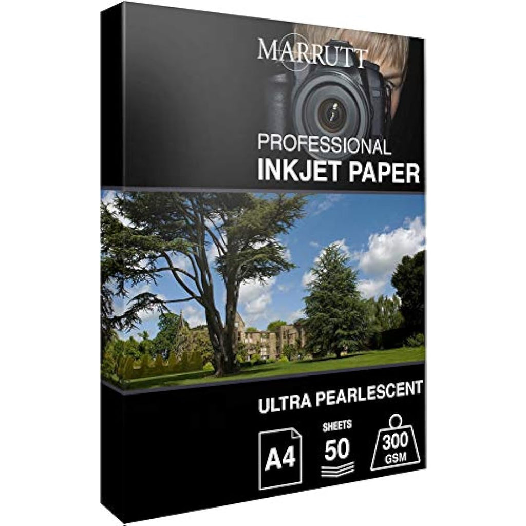 Marrutt Ultra Pearlescent Hi-White Inkjet Photo Paper | A4 50 Sheets