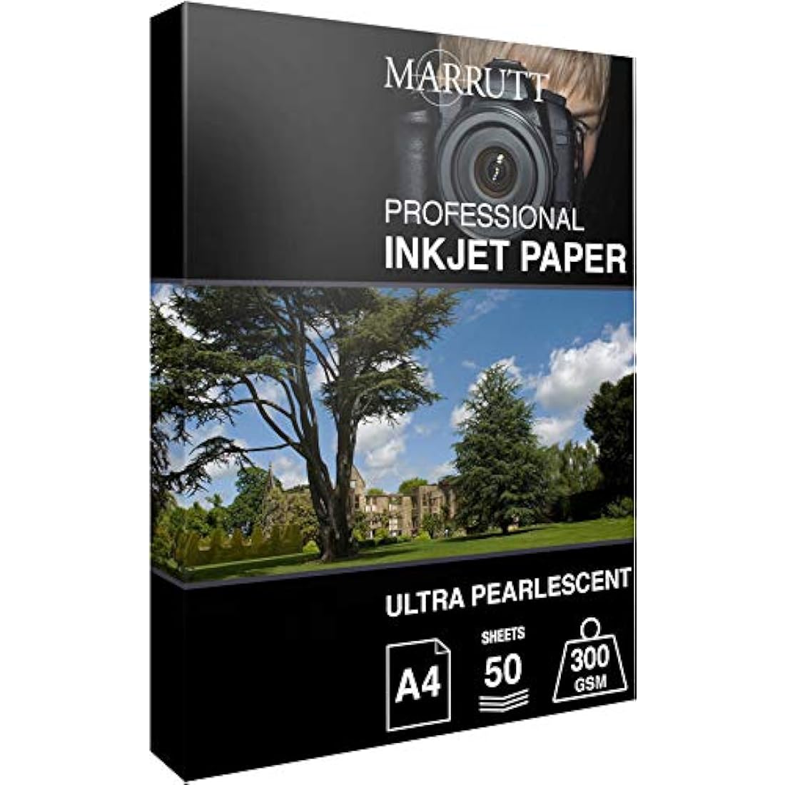 Marrutt Ultra Pearlescent Hi-White Inkjet Photo Paper | A4 50 Sheets