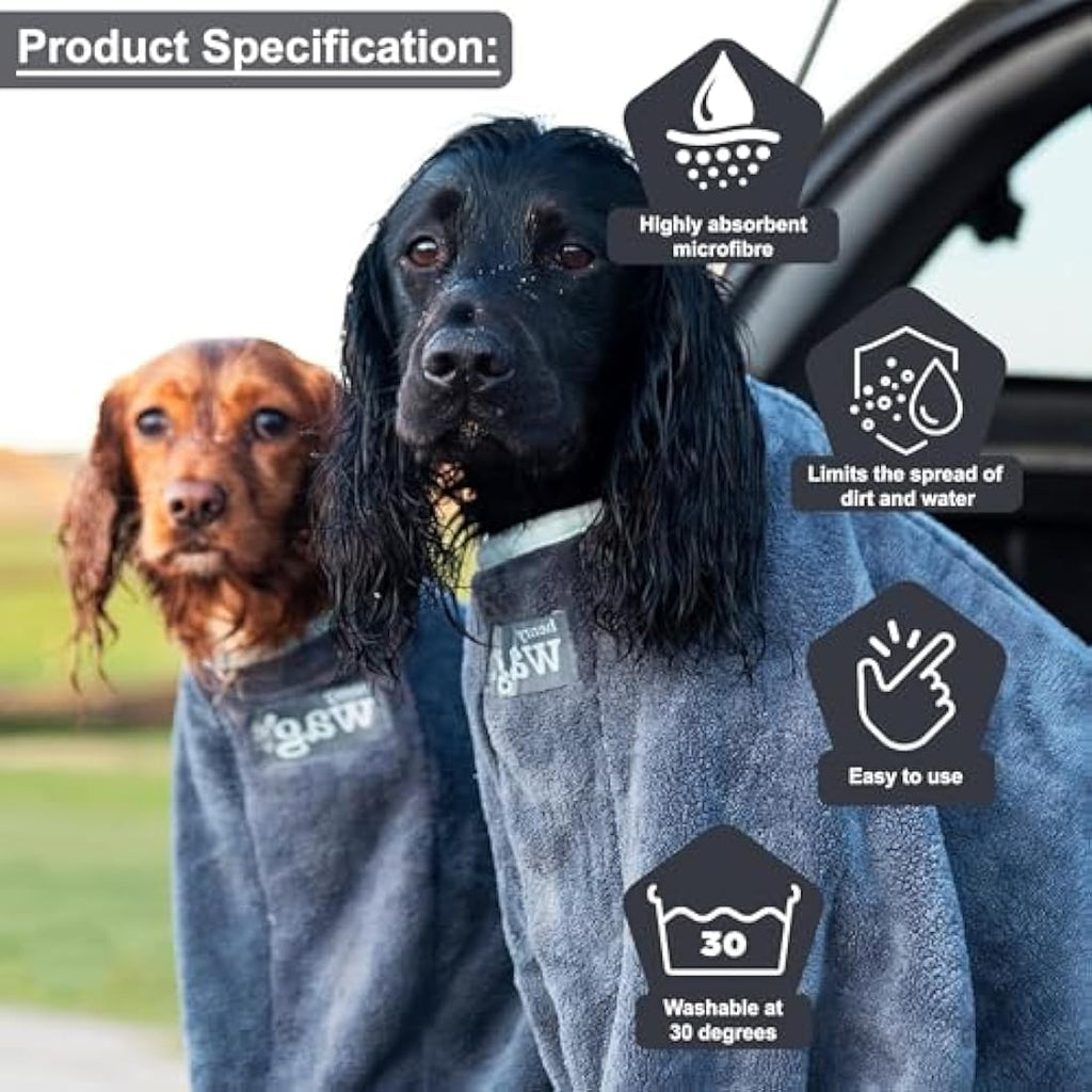 Henry Wag Microfibre Dog Drying Bag | Absorbent & Quick Dry – Large