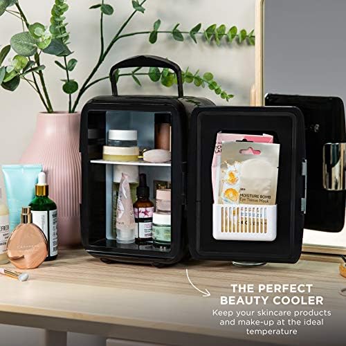 Russell Hobbs 4L Retro Mini Cooler & Warmer | Portable Skincare Fridge