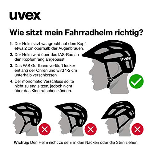 uvex i-vo cc Bike Helmet – Lightweight All-Round Cycling – Red Black