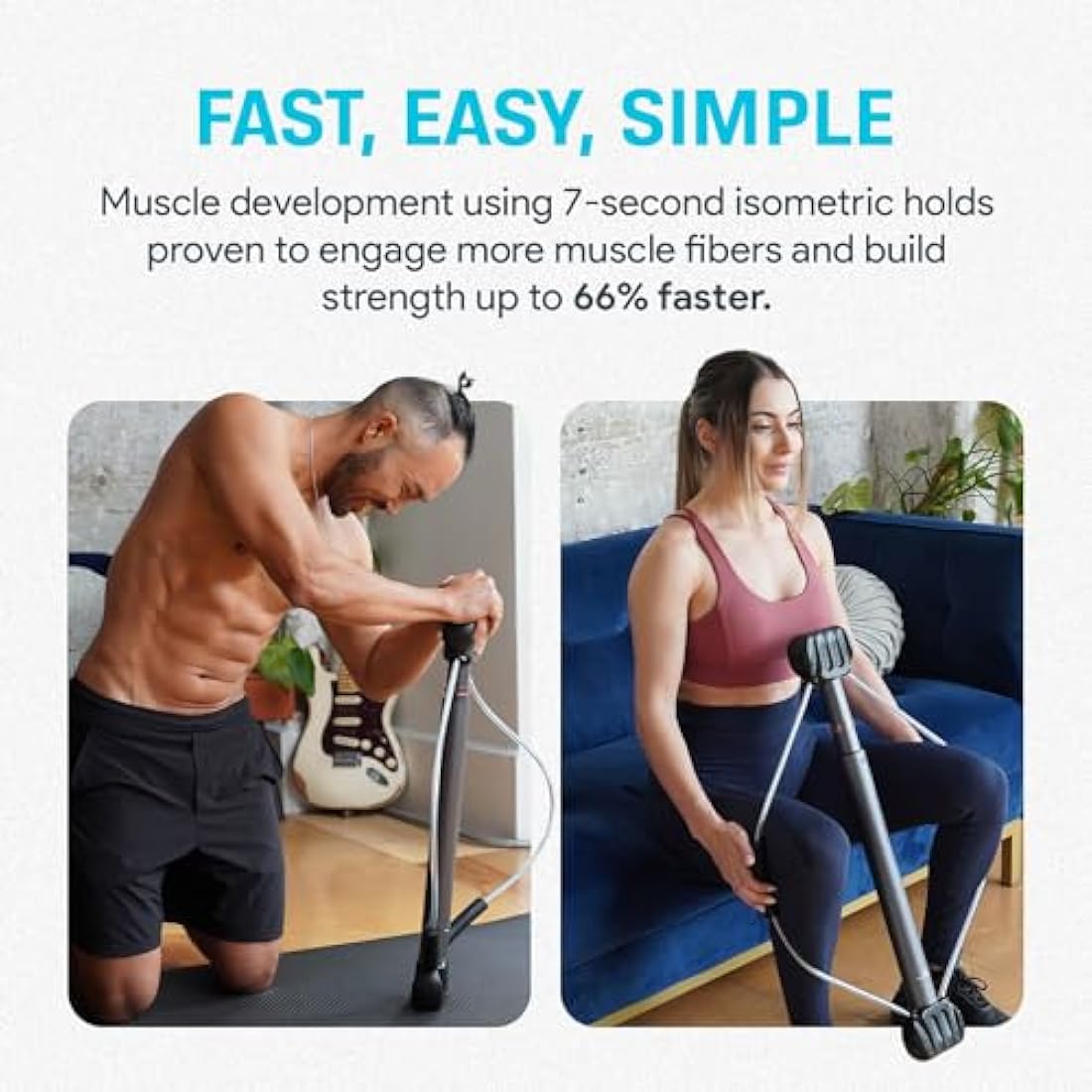 Bullworker Bow Classic 90cm Isometric Portable Home Gym Equipment