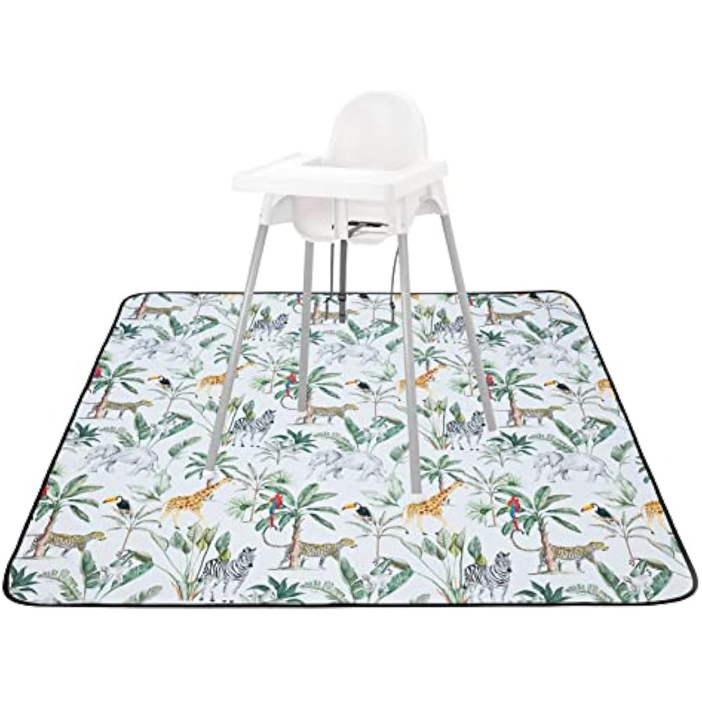 Baby Splash Mat – Waterproof Non-Slip Tropical Jungle