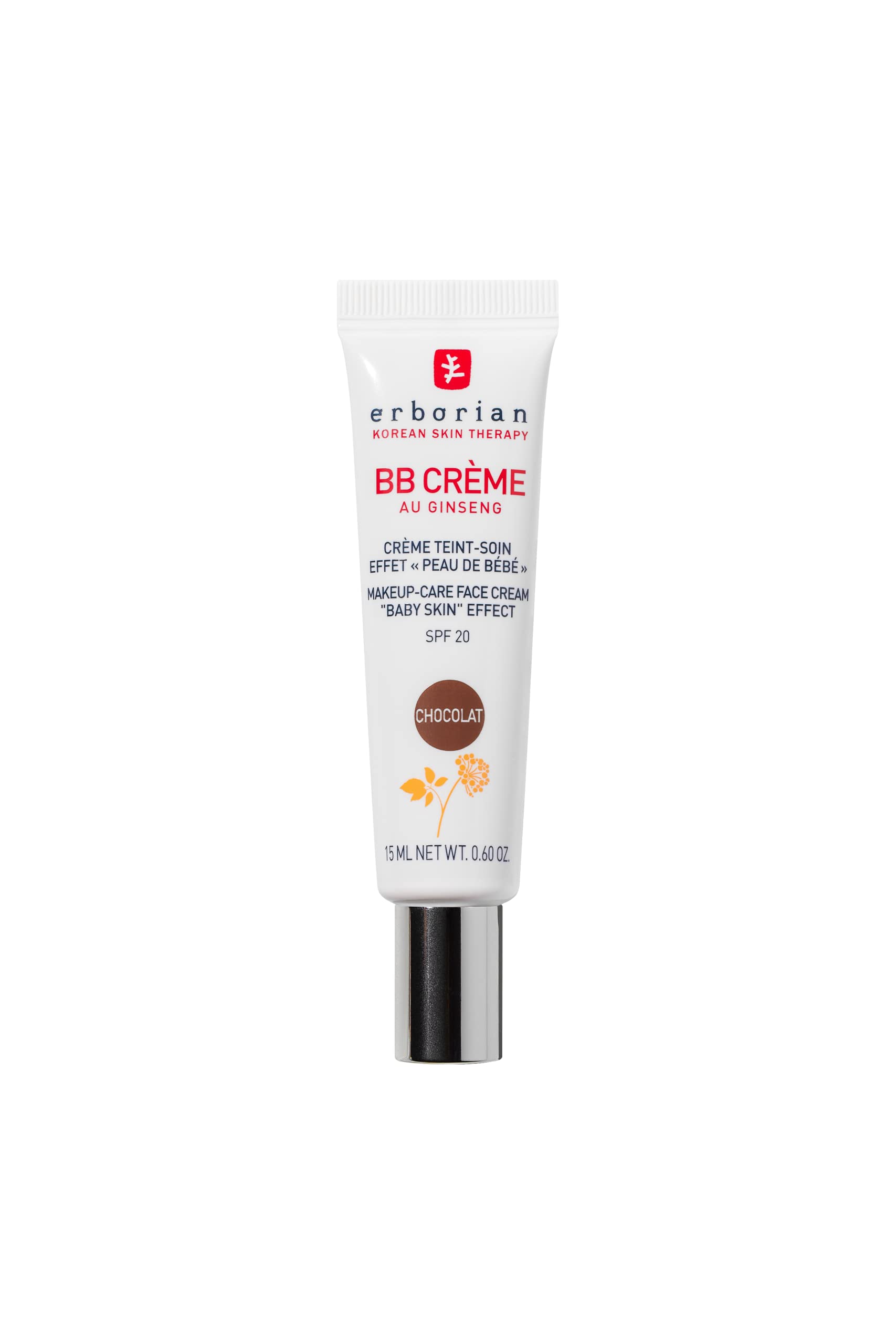 Erborian BB Cream with Ginseng – SPF 20 Complexion Cream, Chocolat 15ml