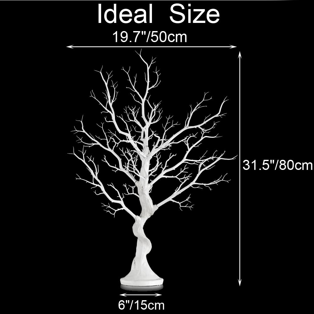 80cm White Manzanita Tree – Artificial Twig Table Centerpiece