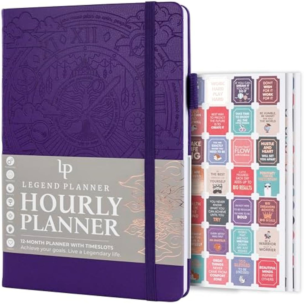 Legend Planner Hourly Schedule – Undated A5 Daily & Weekly Organizer