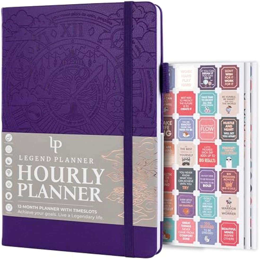 Legend Planner Hourly Schedule – Undated A5 Daily & Weekly Organizer
