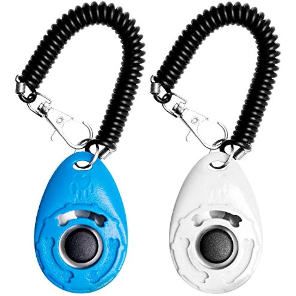 Dog Training Clicker 2-Pack with Wrist Strap for Pets