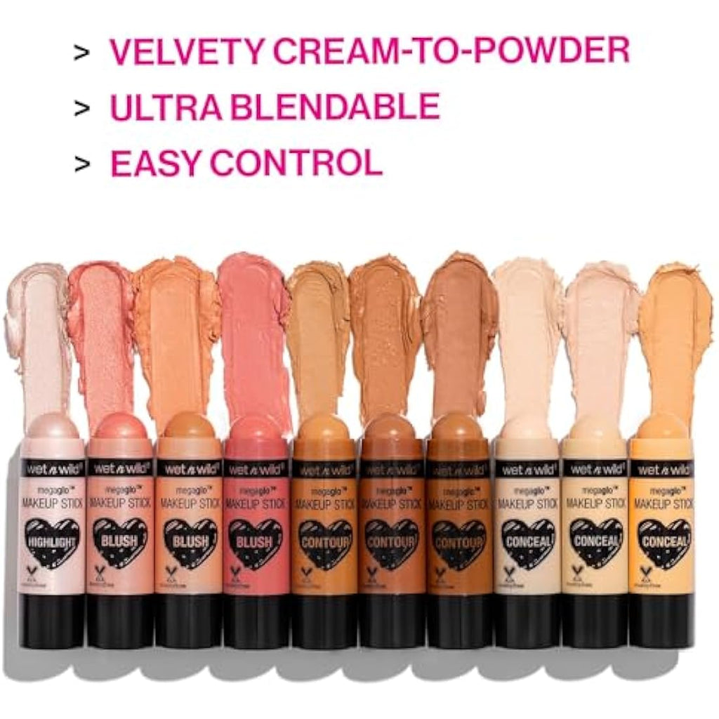 Wet n Wild MegaGlo Cream Blush Makeup Stick - Peach Bums, Blendable