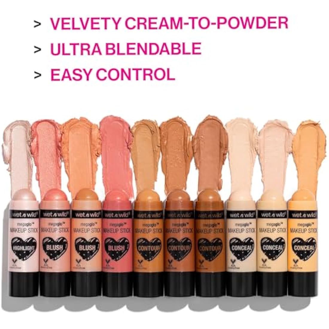 Wet n Wild MegaGlo Cream Blush Makeup Stick - Peach Bums, Blendable