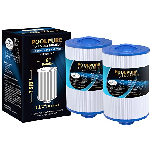 POOLPURE Spa Filter Replacement for Unicel 6CH-940 & Pleatco PWW50P3