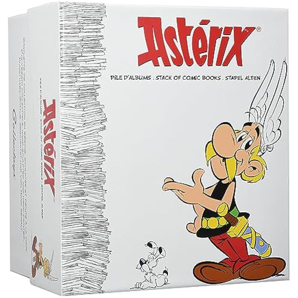 Asterix Sits on Stack of Books Collectible Figurine by Plastoy