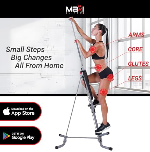 MaxiClimber Vertical Climbing Machine – Full Body Cardio Home Gym