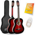 3rd Avenue 3/4 Kids Classical Guitar Bundle | Nylon String - Red