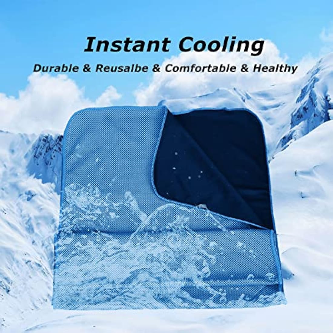 SZELAM Cooling Towel 4-Pack – Instant Chill Microfiber for Gym & Sports
