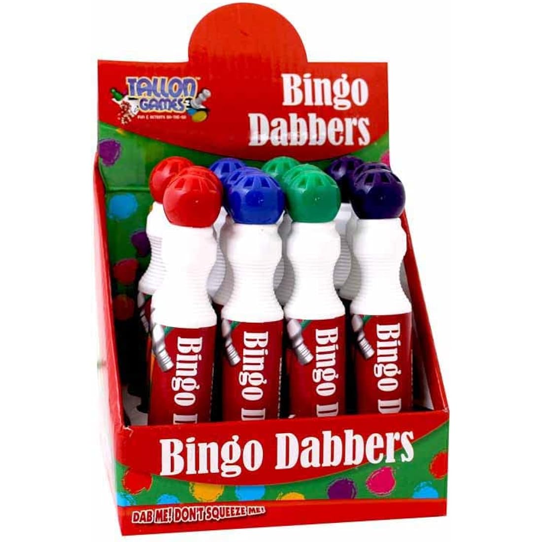 Bingo Dabber Marker Pens – 4 Pack Large Non-Drip Daubers