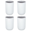 Plastic Drinking Cups – 4Pcs Unbreakable Reusable Tumblers, Grey