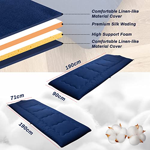 MAXYOYO Portable Foldable Futon Mattress | High-Density Foam Floor Pad