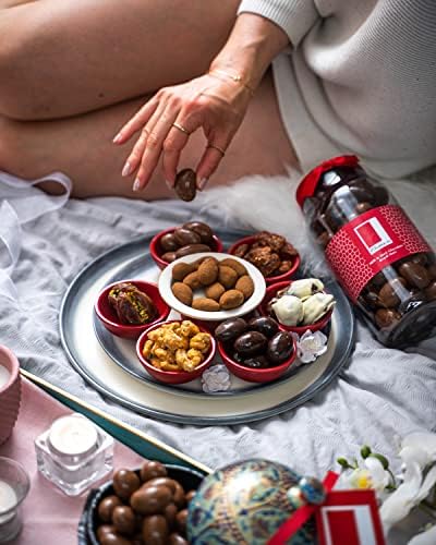 Rita Farhi Milk & Dark Chocolate Covered Brazil Nuts Gift Jar – 740g