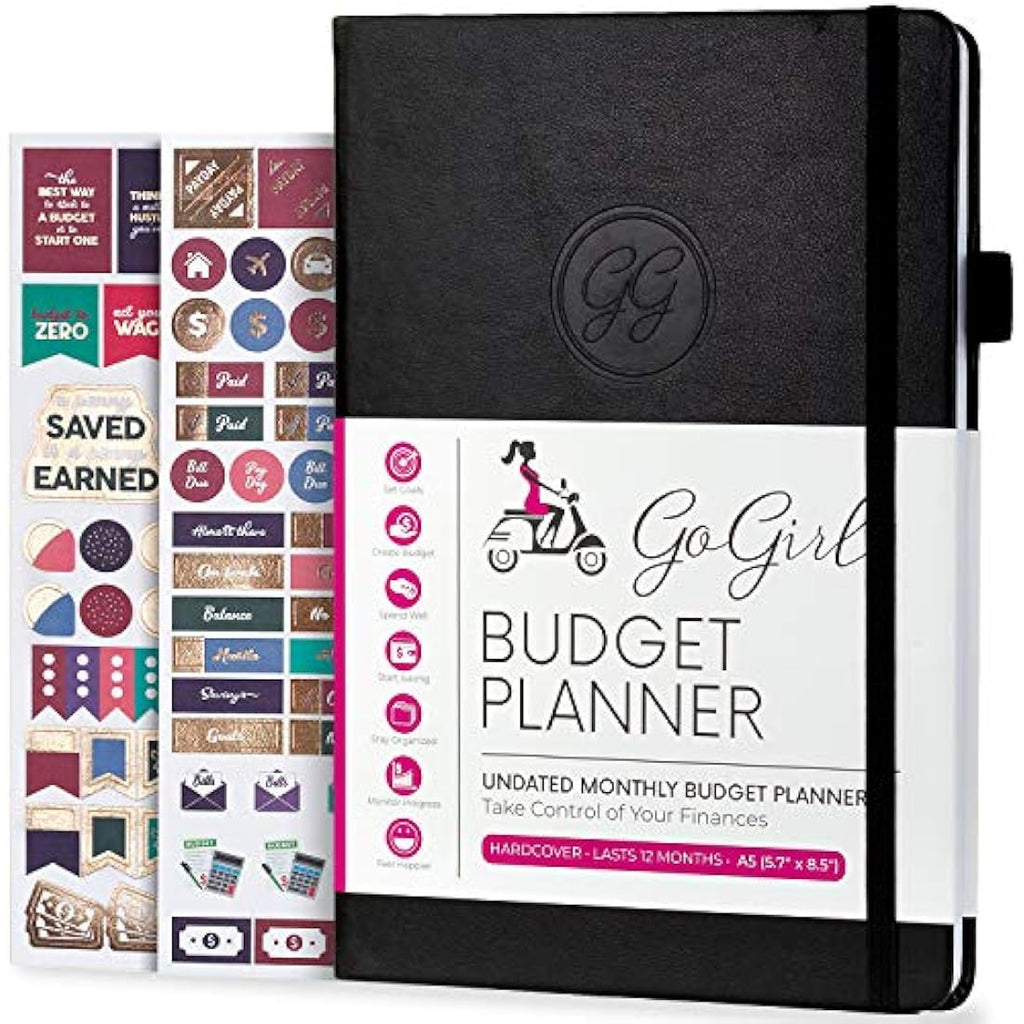 GoGirl Budget Planner – Undated A5 Financial Organizer & Expense Tracker