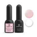 Didier Lab Fiber Base Coat Milky Pink & Super Shiny Top Coat Set