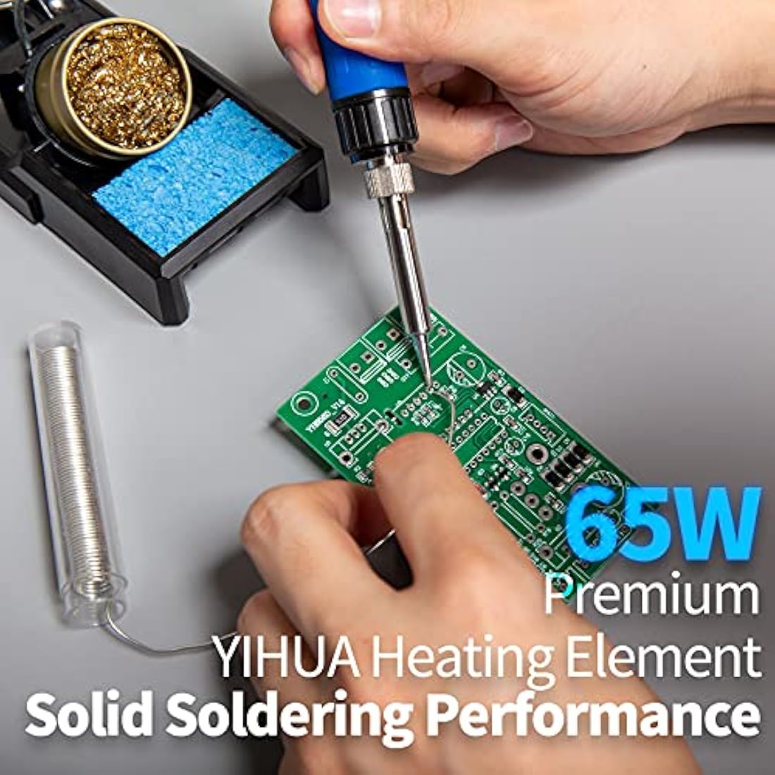 YIHUA 928D-III Portable Digital Soldering Iron Kit with LED Display - UK Plug