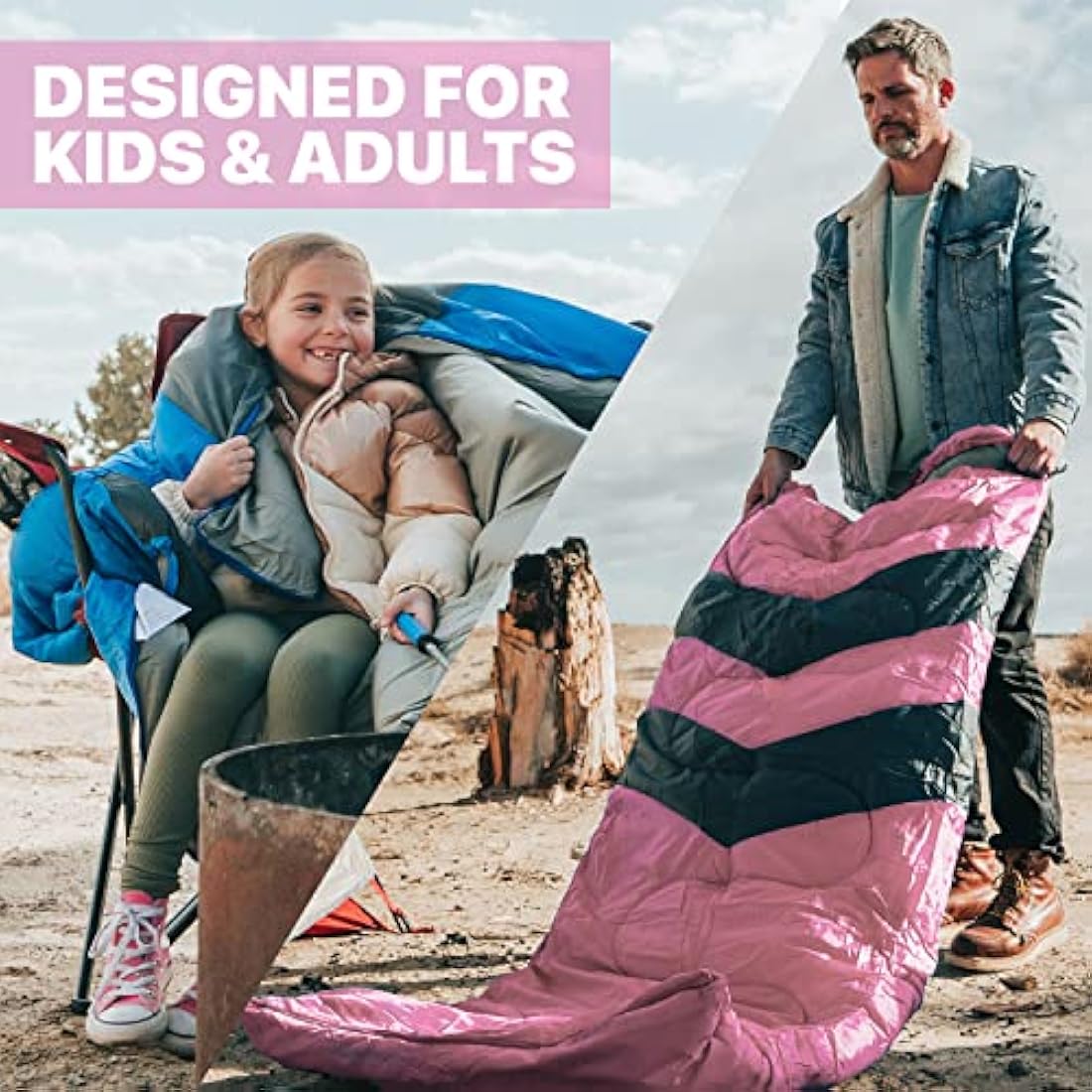 MalloMe 3-4 Season Sleeping Bag | Ultralight Waterproof Camping Gear