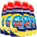Finish All in 1 Max Dishwasher Gel – Lemon Degreaser, 700ml (5 Pack)