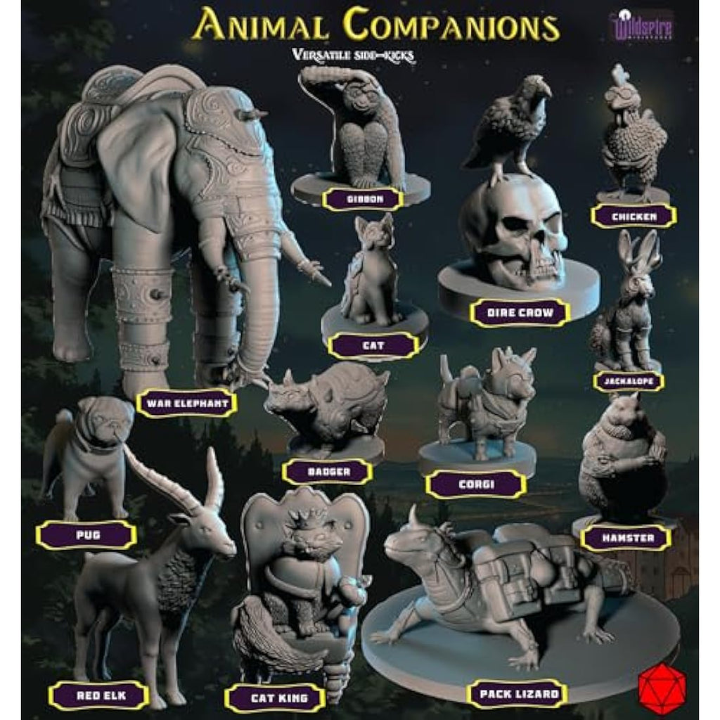 Wildspire Heroes & Troll King DND Miniatures | 29 Unpainted 28mm Figures