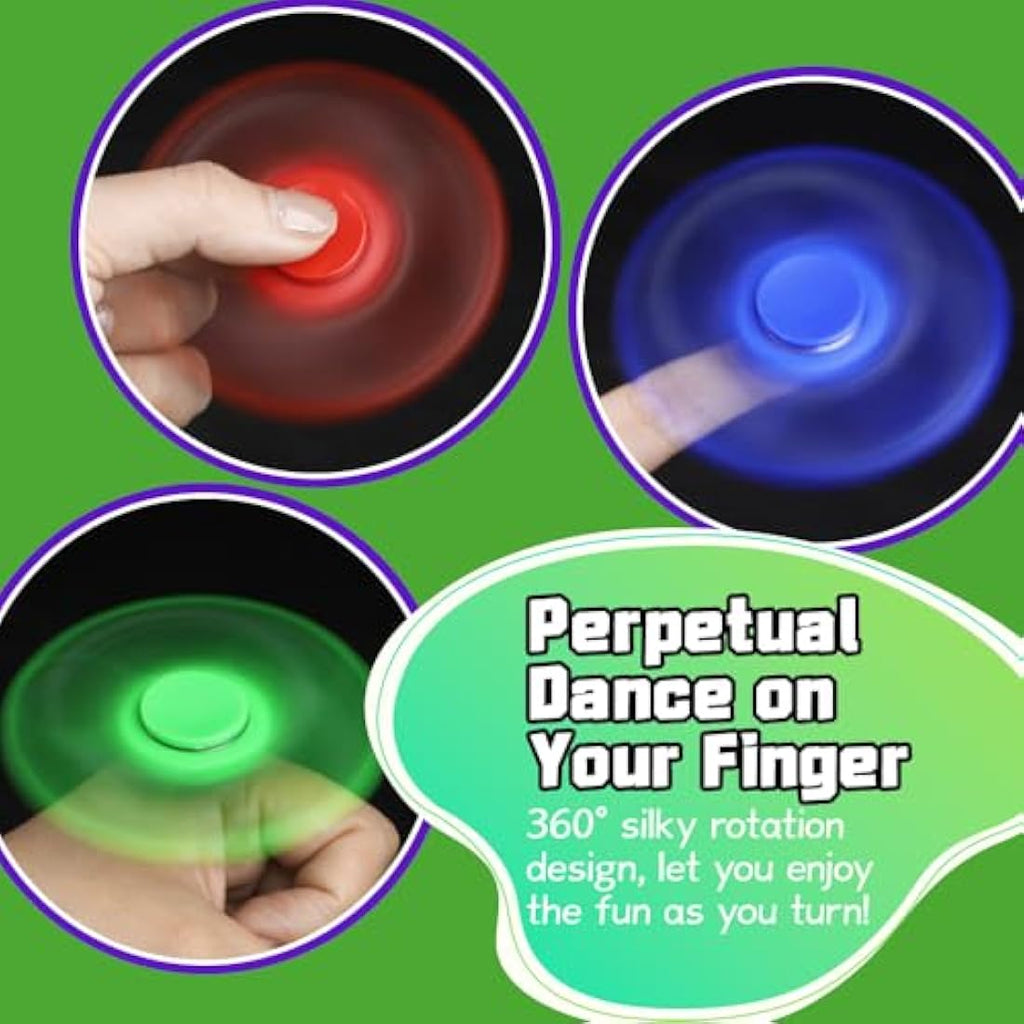 10 Pack Fidget Spinner Set – Alloy Sensory Stress Toys