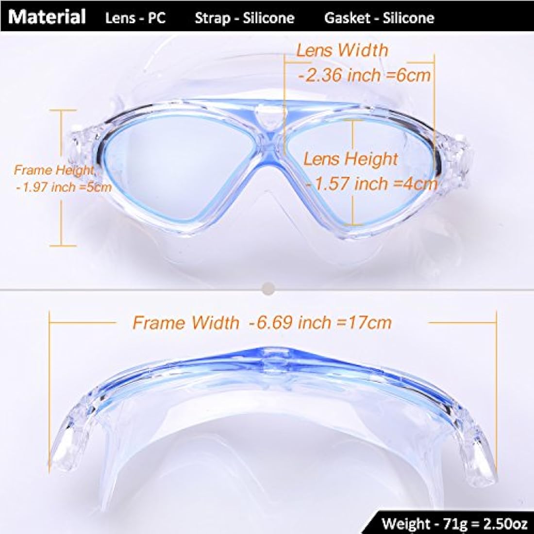 Jolof Store Anti-Fog Swimming Goggles | UV Protection Leak-Free Design